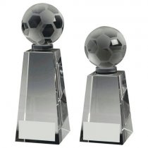 Crystal Football Column Trophy | 190mm | S24