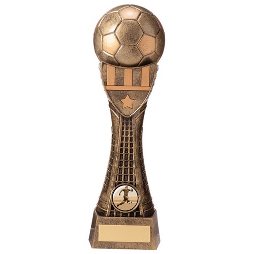 Valiant Football Heavyweight Trophy | Classic Gold | 245mm | G24