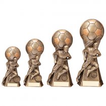 Trailblazer Football Male Trophy | Classic Gold | 190mm | G5