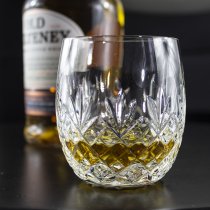 Royal Scot Edinburgh Crystal | Barrel Tumbler | Boxed Pair | Personalised Box