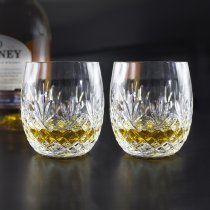 Royal Scot Edinburgh Crystal | Barrel Tumbler | Boxed Pair | Personalised Box