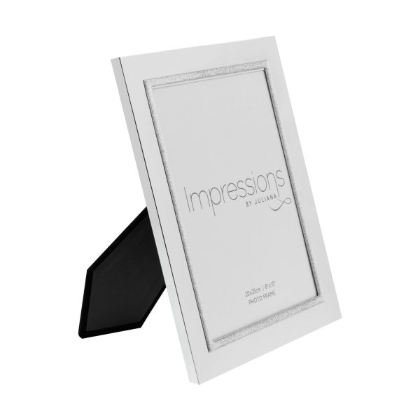 Impressions Silver Platee Photo Frame | Glitter | 8 x 10