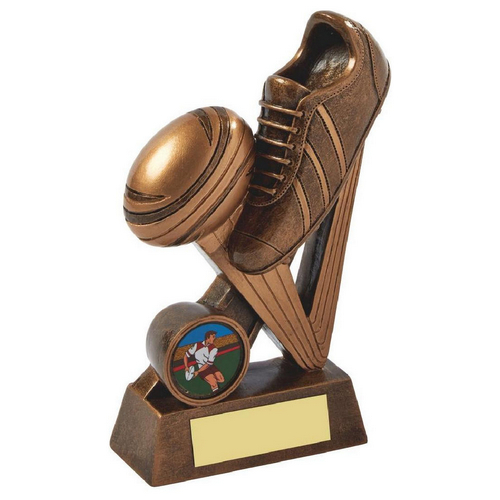 Streets Rugby Boot & Ball Trophy | 155mm | G7