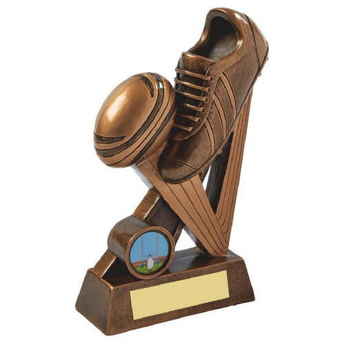 Streets Rugby Boot & Ball Trophy | 180mm | G49