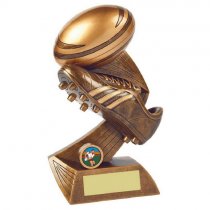 Streets Rugby Boot & Ball Trophy | 250mm | G28