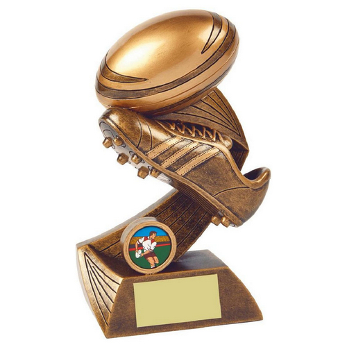 Streets Rugby Boot & Ball Trophy | 180mm | G24