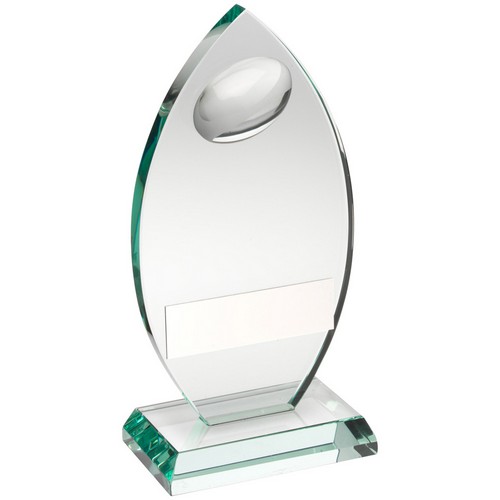 Jade Crystal Rugby Trophy | 216mm |