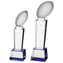 Tribute Rugby Crystal Trophy | 230mm | G5