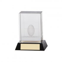 Conquest Rugby 3D Crystal Trophy | 90mm | G7