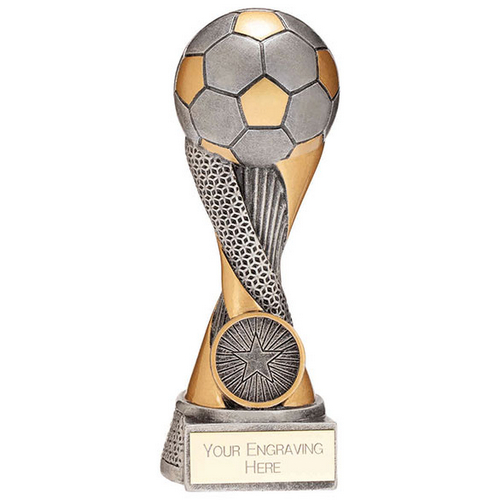 Revolution Football Resin Trophy Silver | 150mm | G6