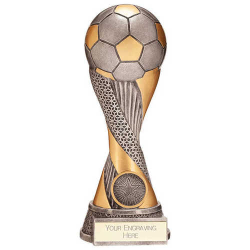 Revolution Football Resin Trophy Silver | 200mm | G9