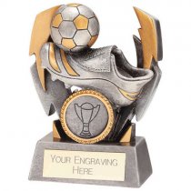 Flashbolt Football Resin Trophy Silver | 100mm | G7