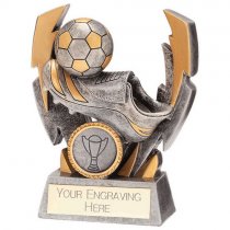 Flashbolt Football Resin Trophy Silver | 120mm | G7