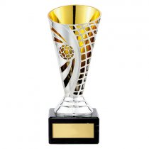 Defender Football Trophy Cup | Silver & Gold | 150mm | G7