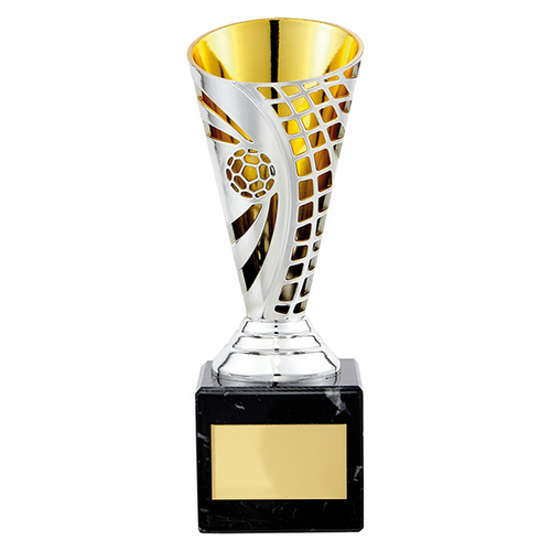 Defender Football Trophy Cup | Silver & Gold | 170mm | G7