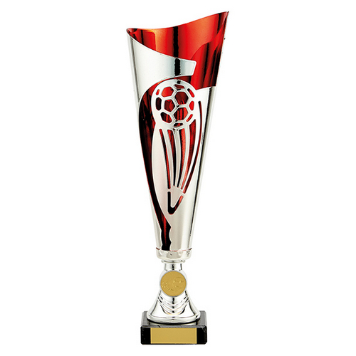 Champions Football Cup | Silver & Red | 325mm | S9