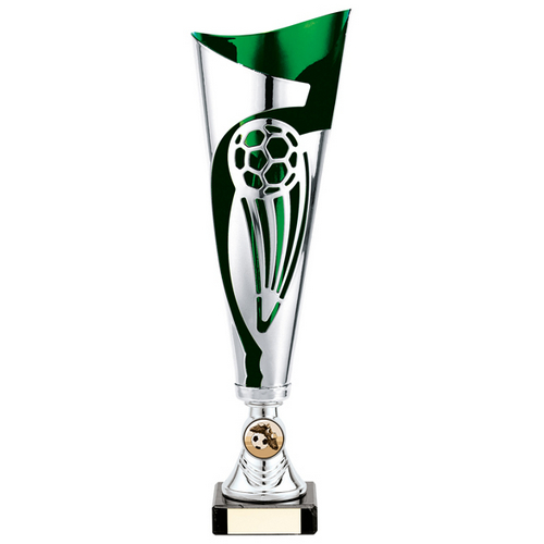 Champions Football Cup | Silver & Green | 325mm | S9