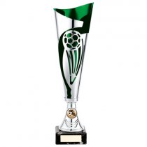 Champions Football Cup | Silver & Green | 340mm | S25