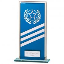Talisman Mirror Glass Trophy | Blue-Silver | 180mm | S24