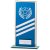 Talisman Mirror Glass Trophy | Blue-Silver | 180mm | S24 - CR22009C
