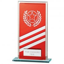 Talisman Mirror Glass Trophy | Red-Silver | 140mm | S24