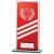 Talisman Mirror Glass Trophy | Red-Silver | 180mm | S24 - CR22010C