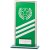 Talisman Mirror Glass Trophy | Green-Silver | 160mm | S24 - CR22011B