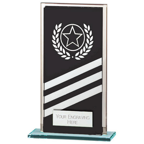 Talisman Mirror Glass Trophy | Black-Silver | 140mm | S24