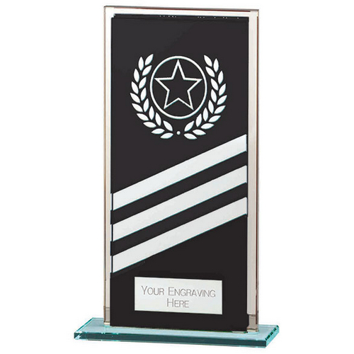 Talisman Mirror Glass Trophy | Black-Silver | 160mm | S24