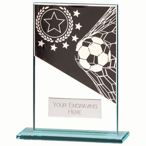 Mustang Football Jade Glass Trophy | 125mm |