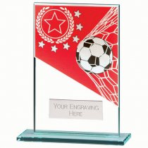 Mustang Football Red Jade Glass Trophy | 125mm |
