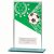 Mustang Football Green Jade Glass Trophy | 140mm |  - CR22290D