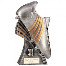 Power Boot Heavyweight Rugby Trophy | Antique Silver | 160mm | G5