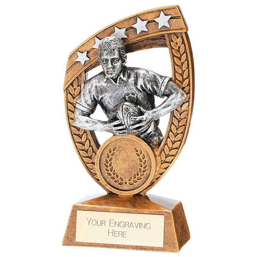 Patriot Rugby Resin Trophy Plaque | 120mm | G6