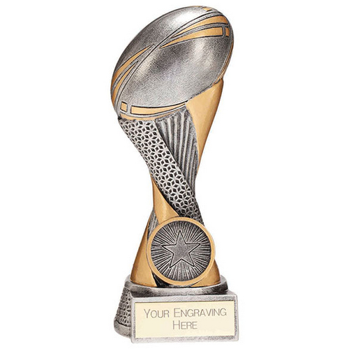 Revolution Rugby Resin Trophy Silver | 150mm | G6