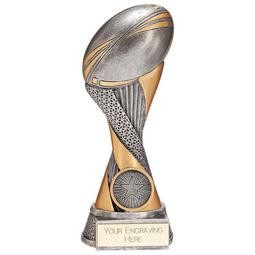 Revolution Rugby Resin Trophy Silver | 175mm | G7