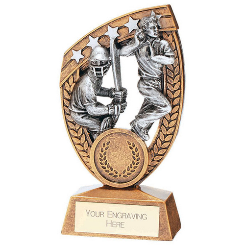 Patriot Cricket Resin Trophy Plaque | 120mm | G6