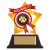 Mini-Star Dog Paw Acrylic Trophy Plaque | 100mm | G6 - AC19651A