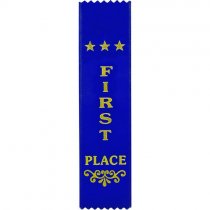 Recognition 1st Place Ribbon | Blue | 200x50mm