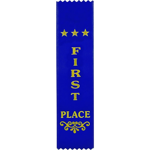 Recognition 1st Place Ribbon | Blue | 200x50mm