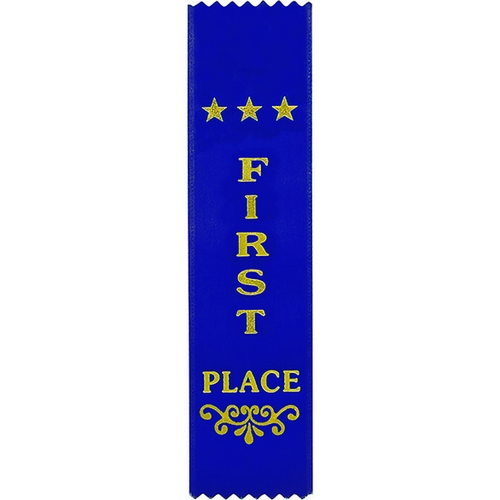 Recognition 1st Place Ribbon | Blue | 200x50mm