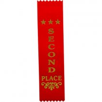 Recognition 2nd Place Ribbon | Red | 200x50mm