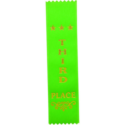 Recognition 3rd Place Ribbon | Green | 200x50mm