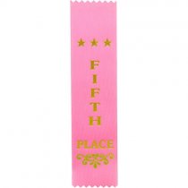 Recognition 5th Place Ribbon | Pink | 200x50mm