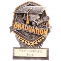 Falcon Graduation Trophy | Plastic Plaque with Resin Icon | 105mm | G9