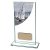 Colour Curve Sailing Jade Glass Trophy | 160mm |  - CR4807B
