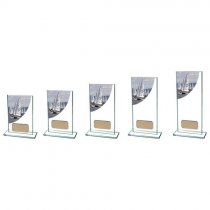 Colour Curve Sailing Jade Glass Trophy | 200mm |