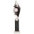 Pizzazz Plastic Tube Trophy | Silver & Black | 400mm | S7 - TA20518D