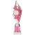 Pizzazz Plastic Tube Trophy | Silver & Pink | 325mm | S7 - TA20522A