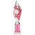Pizzazz Plastic Tube Trophy | Silver & Pink | 350mm | S7 - TA20522B